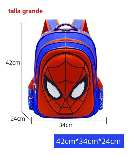 Mochila Impermeable Grande De Spiderman Lindo Para Niños P