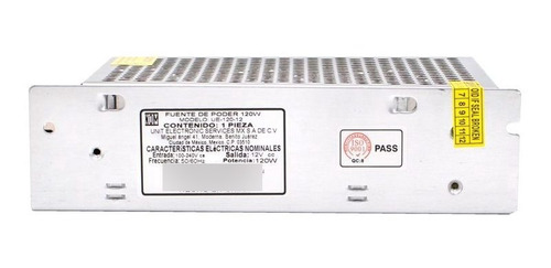 2 Pzas Fuente Conmutada 12v 10a Cdmx Electrónica