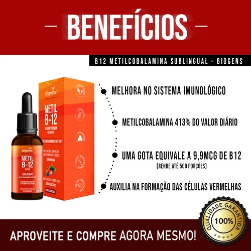 Kit con 3 gotas líquidas de vitamina B-12 veganas de metilo B-12, metilcobalamina 413% Vd sublingual, sabor a frutos rojos, 20 ml, Biogens