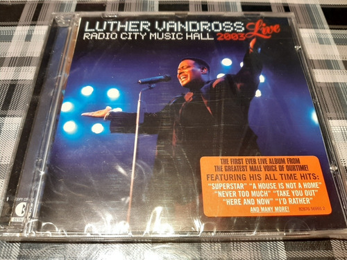 Luther Vandross - Live  Radio City 2003 - Cd Importado Nuevo