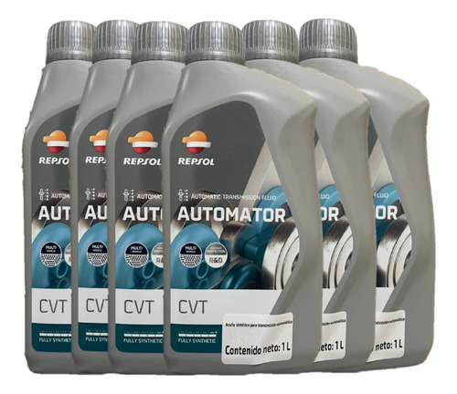 6l Aceite Repsol Cvt Honda City Cr-v Hr-v Br-v Civic Fit