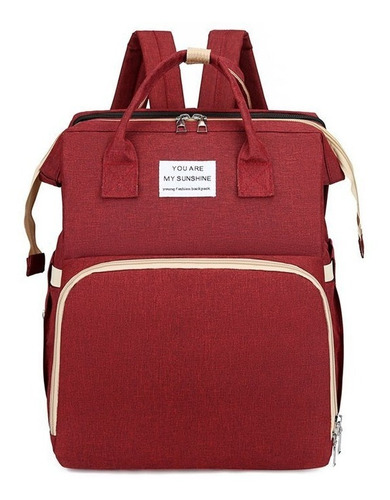 Bolso Maternal Termico Cama Cuna Portatil Con Usb Diaper Bag