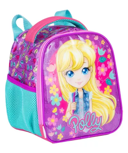 Kit Mochila G Polly Pocket 19M Costas + Lancheira Original