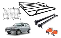 Comprar Barras Porta Equipaje Fiat Uno 4\u002F5p + Parrilla + Cintas\u002F Red