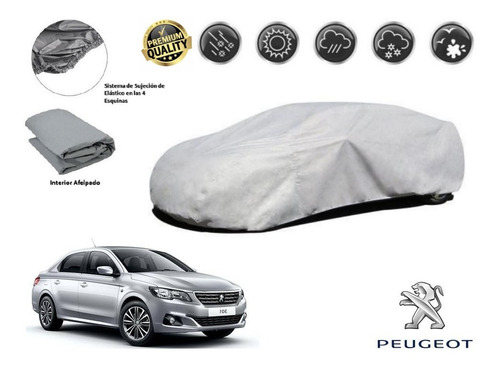 Funda Cubreauto Afelpada Premium Peugeot 301 2017