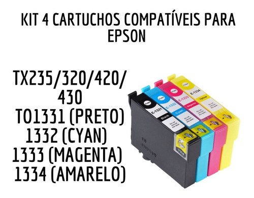 Cartucho Epson Compatível Para Impressora Tx235/320/420/430