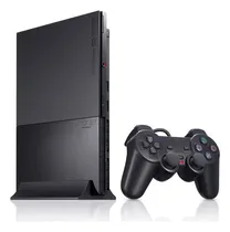 Comprar Sony Playstation 2 Slim 2 Controles Destravado Opl + Jogos Preto