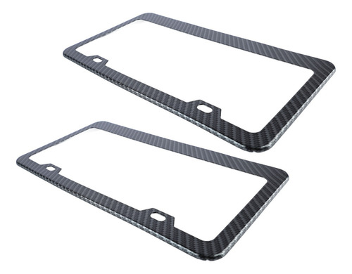 2 Marcos Para Matrículas De Coche, De Fibra De Carbono Color Fix