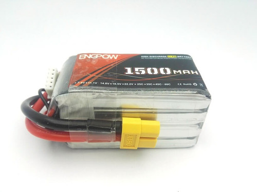 Bateria Lipo 4s 14.8v 1500mah 60c Xt60 - Entrega Inmediata