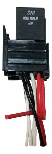 Mini Relé 4 Terminais Com Soquete E Chicote 24v E 40a - 7533