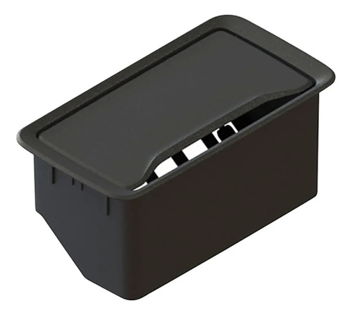 Caixa Embutir Mesa Móveis Slim Completa Tomada Usb Hdmi Rj45 Cor Preto