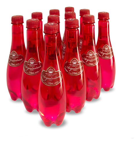 Agua Acquissima Com Gás 12x310ml - Oferta Garrafa Rosa