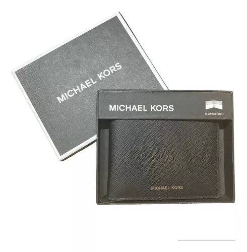 Tarjetero Michael Kors Reed Large Logo Card Case de piel para mujer