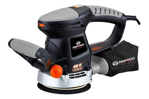 Lijadora roto orbital Daewoo DAOS480 negra 50Hz 480W 220V