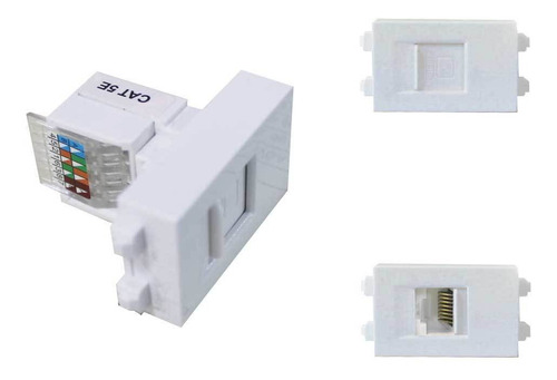 Conector Rj45, Ethernet Categoria 5e Tapa Pared Faceplate