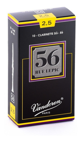 Caña Clarinete Vandoren 56 Rue Lepic Cr50 (caja X 10)