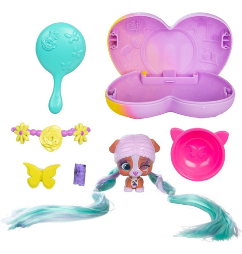 Imagen 3 de 10 de Vip Pets Muñeca Sorpresa Mini Fans Serie 2 Corazon Boost Edu