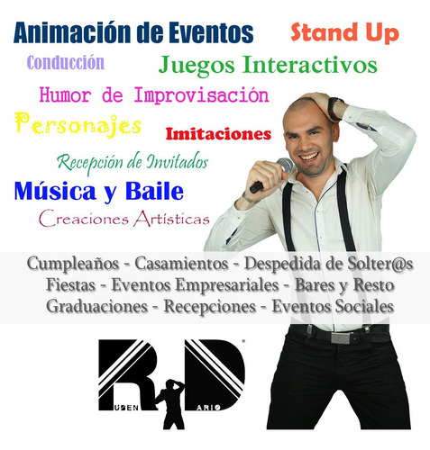 Animación Fiesta Baile Canto Show Humor Juegos Interactivos