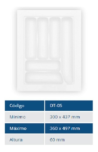 Divisor De Talheres Para Gaveta Og-05 Resistente Organizador