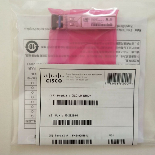 Imagem 2 de 2 de Gbic Sfp Glc-lh-smd= Glc-lh-smd Cisco Original 10-2625-01