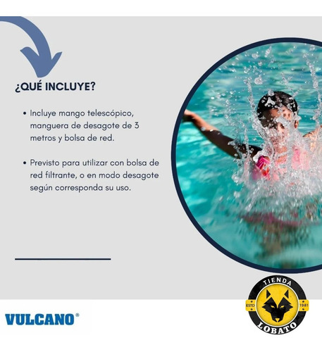 Imagen 7 de 10 de Barrefondo Para Pileta De Lona Pelopincho Manual Vulcano Kit