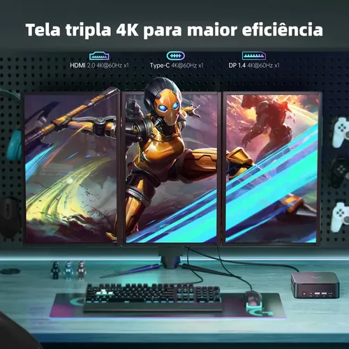 Mini PC Kamrui E3b Amd Ryzen 5 7430u 16 GB de RAM 512 GB SSD Wi-Fi