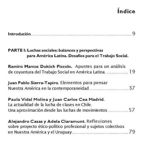 Luchas Sociales, Sujetos Colectivos Y Ts En América Latina