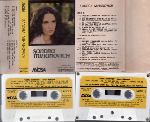 Sandra Mihanovich   Sandra Mihanovich  1982 Cassette 