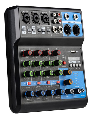 Mesa De Sonido Dj Mixers Con Mezclador De Audio De 5 Canales
