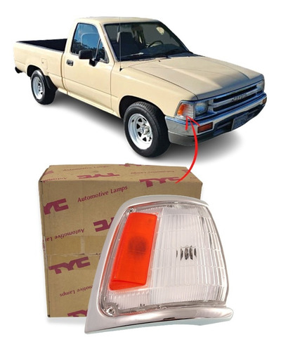 Lanterna Dianteira Pisca Cromado Hilux 1989 1990 1991 Dir