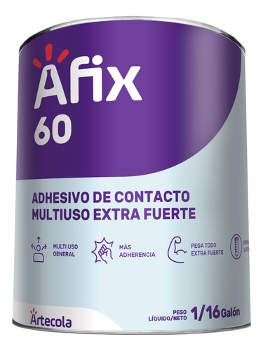 Adhesivo De Contacto Afix Articoll 60 Tarro 1/16 Gl