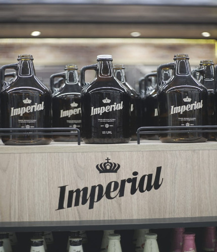 Botellon Imperial Growler Ambar Cerveza 1.9 Litros