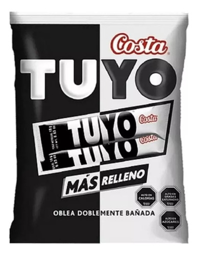 Tuyo Galleta De Oblea Con Chocolate Costa  30 Unidades