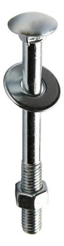 Tornillo francés de 1/4 x 2 con tuerca y arandela, 50 piezas