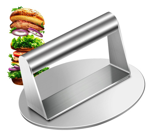 Prensa Para Hamburguesas Smash Ricpwit: Redonda Y Práctica