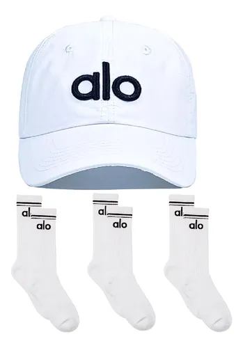 Gorra De Béisbol Alo+3 Calcetines De Yoga Moda De Algodón