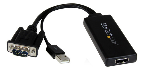 Adaptador Conversor Vga A Hdmi Con Usb Audio Y Alimentacion