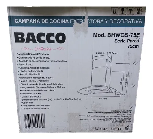 Campana Bacco Bhwgs-75e