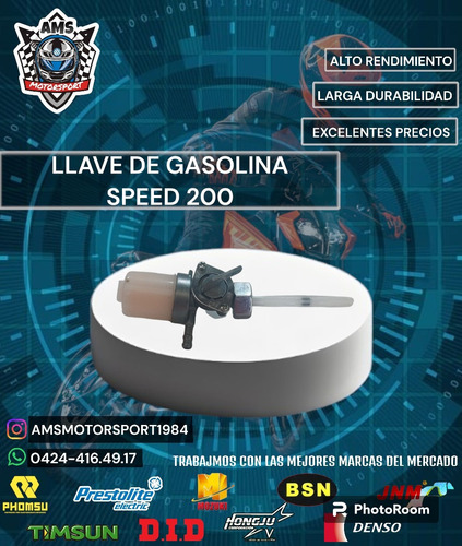 Llave De Gasolina Speed 200