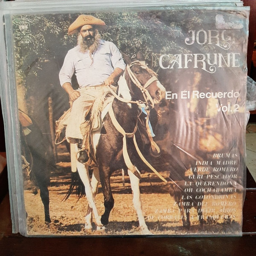 Vinilo Jorge Cafrune En El Recuerdo Volumen 2 Zzz F3