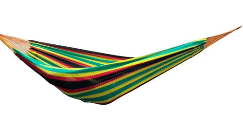 Imagen 1 de 4 de Hamaca Yucateca 100% Algodón Colores (verde,amarillo,rojo) 