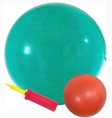 Bola De Pilates (suiça) 55cm + Bomba + Softball