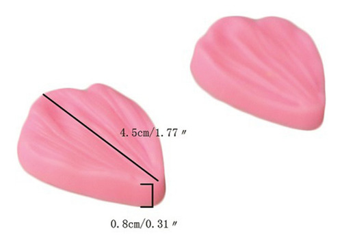 Moldes De Fondant De Silicona De Veteado De Flor De Goma Par