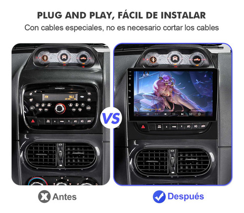 Zk Estéreo 6+128g Para Ram 700 Fiat Strada Palio Adventure