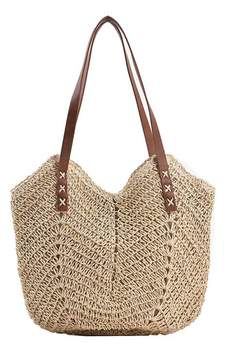 Bolso De Paja Para Mujer, Bolso De Playa De Verano, Bolso De