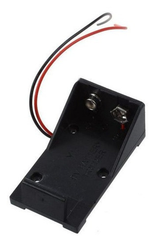 Portapila Soporte Sujetador Rígido Batería 9v