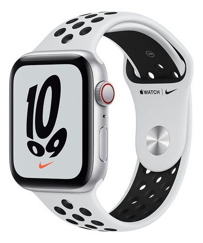 Apple Watch Nike SE (GPS + Cellular, 44mm) - Correa deportiva Nike Gris/Negro