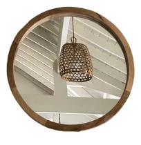 Comprar Espejos Circulares Marco Madera Petiribi Macizo 90