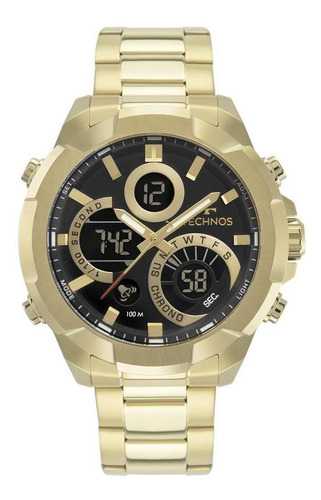 Relógio Masculino Technos Digiana Dourado W23721aaa/1p