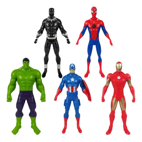 Kit Bonecos Heróis Marvel Vingadores Colecionadores Original